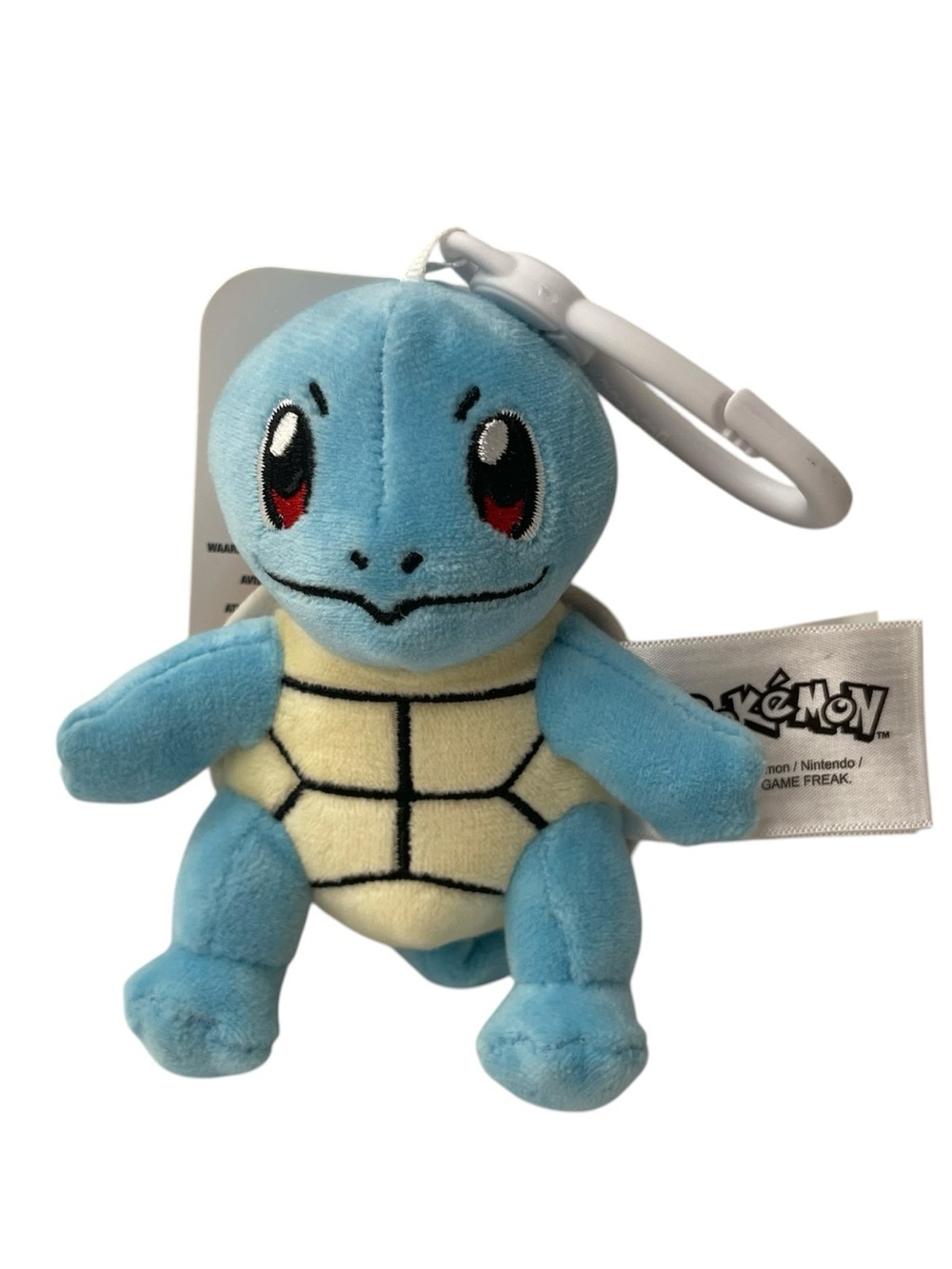 Jazwares Pokemon 4” Inches Clip-On Plush Squirtle NWT Mini Plushie